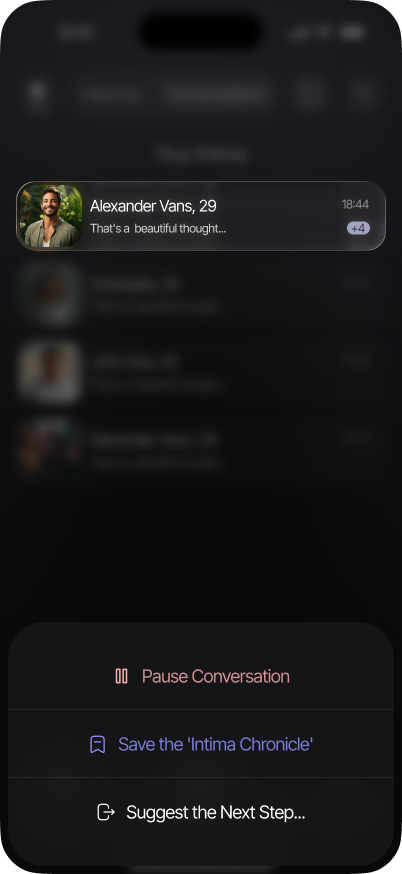 Intima Tab Long Tap Context